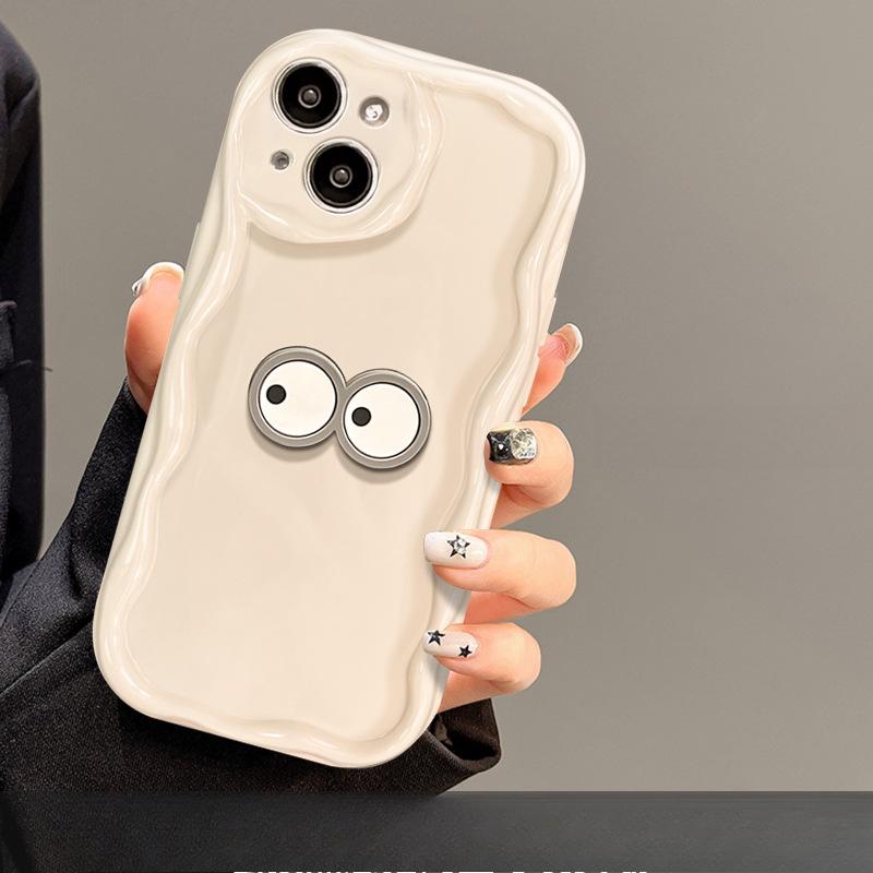 

Применимо к Apple 14promax Чехол для мобильного телефона iPhone 15/13 Трехмерный маленький угольный шар Кукла 12mini Силикон 78p iPhone 6s Plus