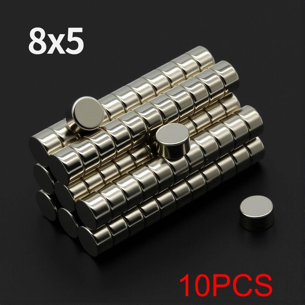 

8x5mm Powerful Neodymium Magnet N35 NdfeB Permanent Magnetic imanes Round Super Strong Fridge Magnets DIY
