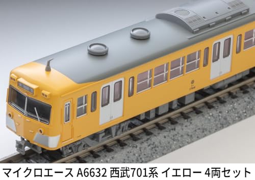 MicroAce N-Spur Seibu 701 Serie Gelb 4-Wagen-Set Modellbahn A6632