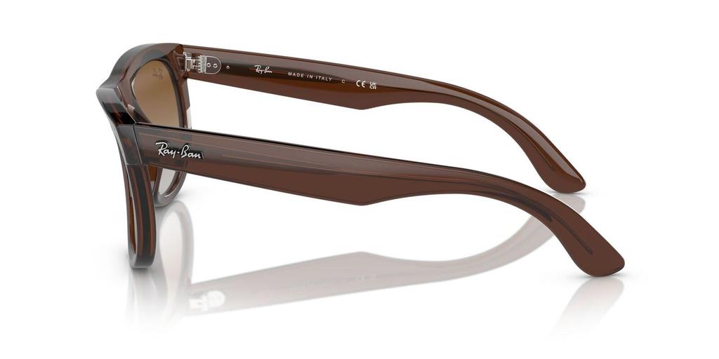 Ray-Ban Sunglasses RBR0502S WAYFARER REVERSE Transparent Brown Clear Gradient Brown Lens Low Bridge Fit Regular Imports