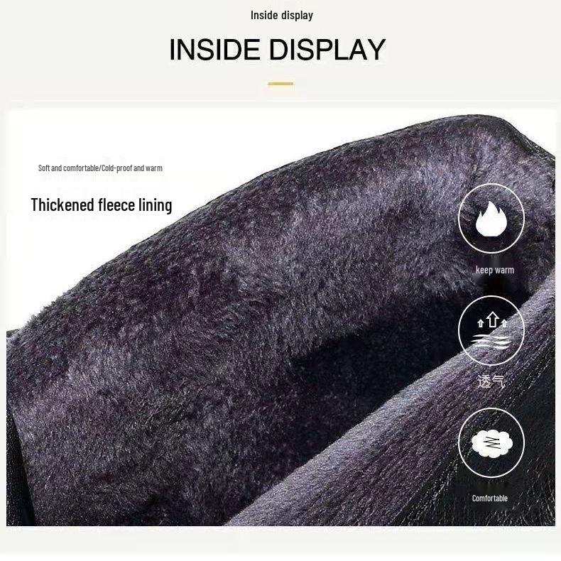 Жіночі черевики-мартінси з м'якої шкіри та бавовни - Новий 2025 корейський стиль, на плюші, захист від холоду, ідеальні для весни, осені та зими.