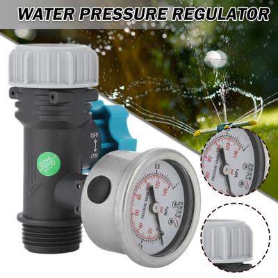 G3/4in  Water Pressure Regulator Valve with Pressure Gauge  Water Pressure Valve