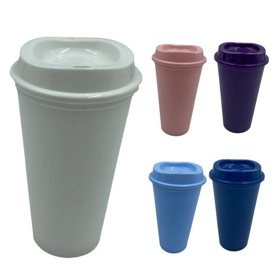 Drinking Bottle Non-slip Easy To Grip PP Portable Lid Coffee Mug Office