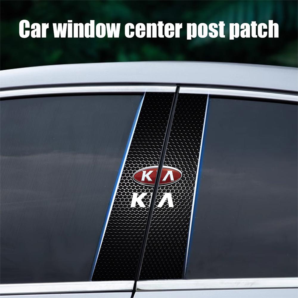 Car Center Pillar Waterproof Badge Sticker Auto Door Pillar Decoration for Kia Sportage Rio 3 Soul Picanto EV6 Cerato Telluride ymrjb44