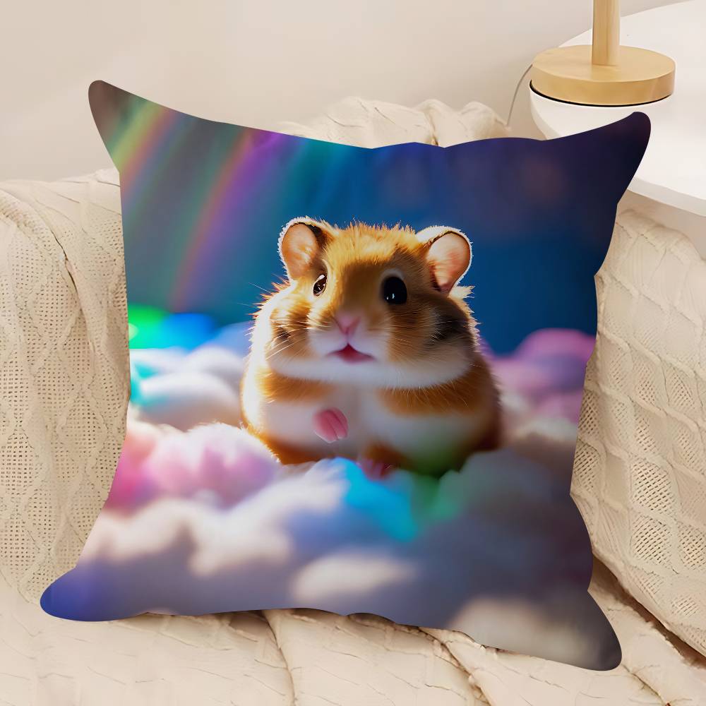 Niedliche Hamster Kissenbezüge Heim Bettwäsche Dekorative Kissenhülle Hochzeit Superweicher Kissenbezug