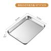304 Stainless Steel Rectangle Tray Large Capacity Metal Food Serving Pan Steamed Rice Sausage Plate Kitchen BBQ Storage Trays