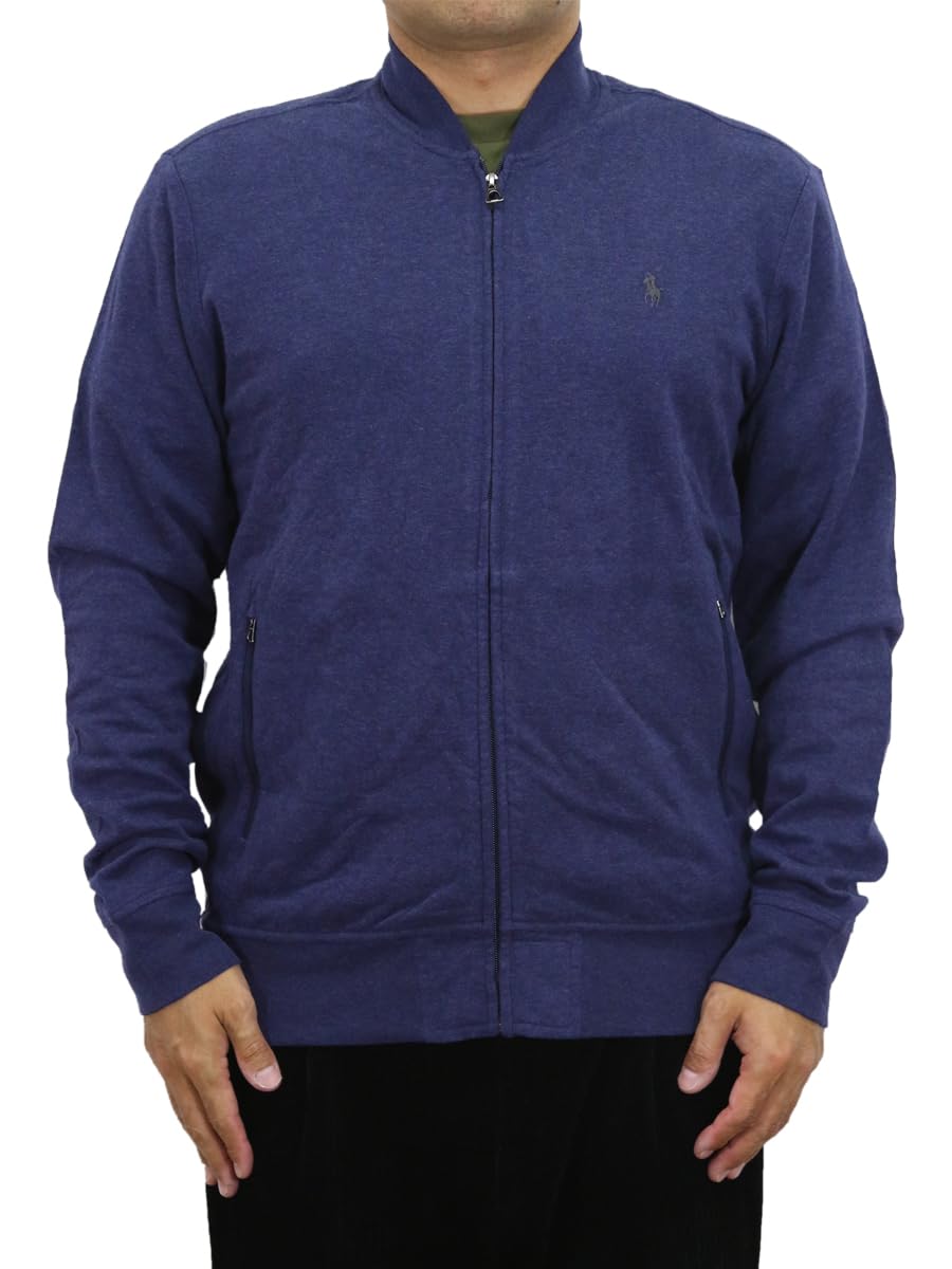 

Polo Ralph Lauren Jersey Sweatshirt with Embroidered Pony Size NVYHTR Men s Zip-Up Logo, L, 01020142, [Used]