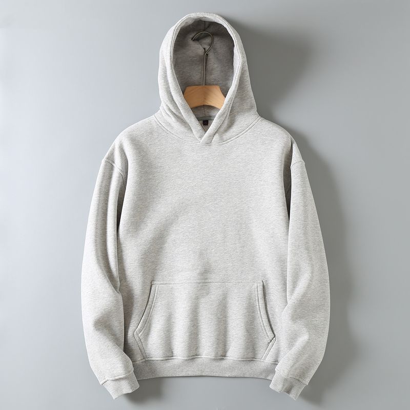 Foreign Trade Surplus Stock Loose Casual Fleece-Lined Thickened Sweatshirt Hoodie for Men, Warm and Versatile Hooded Jacket for Autumn and Winter
