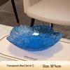 PET Light Luxury Transparent Petal Fruit Plate