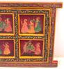Hand Painted Indian Royal Procession Window Frame: Farmhouse Wall Decor