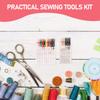 2Sets Portable Compact Lightweight Travel Sewing Kit Household Sewing Tools for Clothes Repair DIY Handicrafts Embroidery