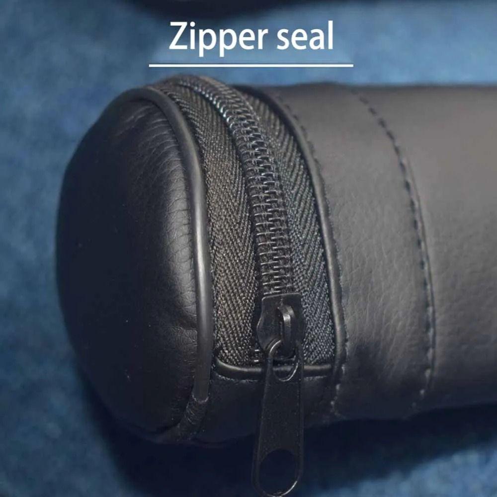 Faux Leather Billiard Cue Bag Collapsible Billiard Carrying Case Pool Cue Bag  Billiard Accessories