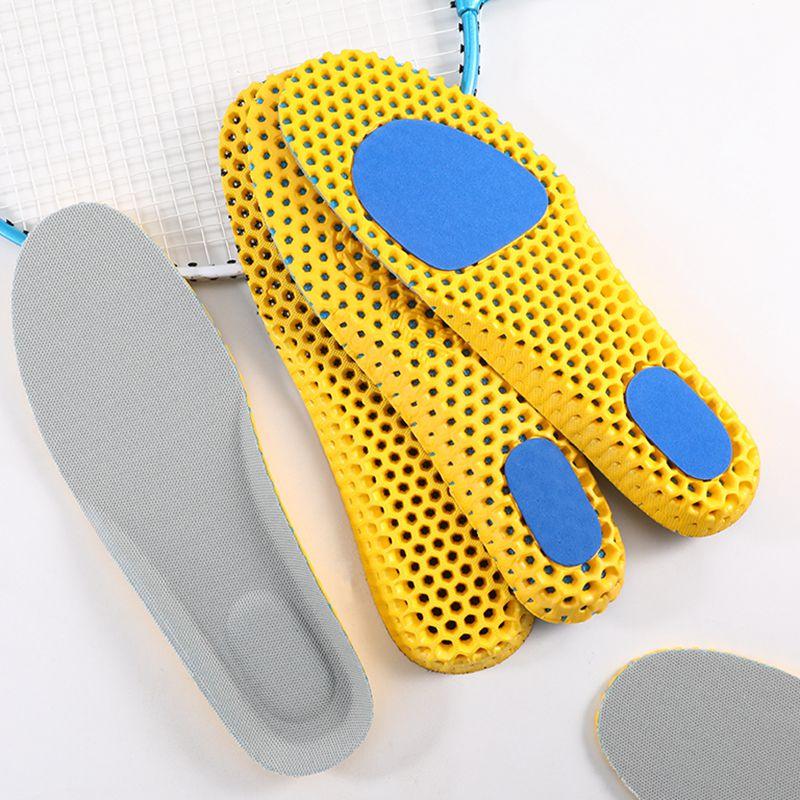 1Pair Shoes Insoles Honeycomb Breathable Shock absorbing Insole for Feet Arch Support Orthopedic Shoe Sole Non Slip Shoe Pads