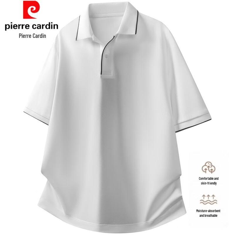 Pierre Cardin Men's Cooling Cotton Short Sleeve Polo Shirt