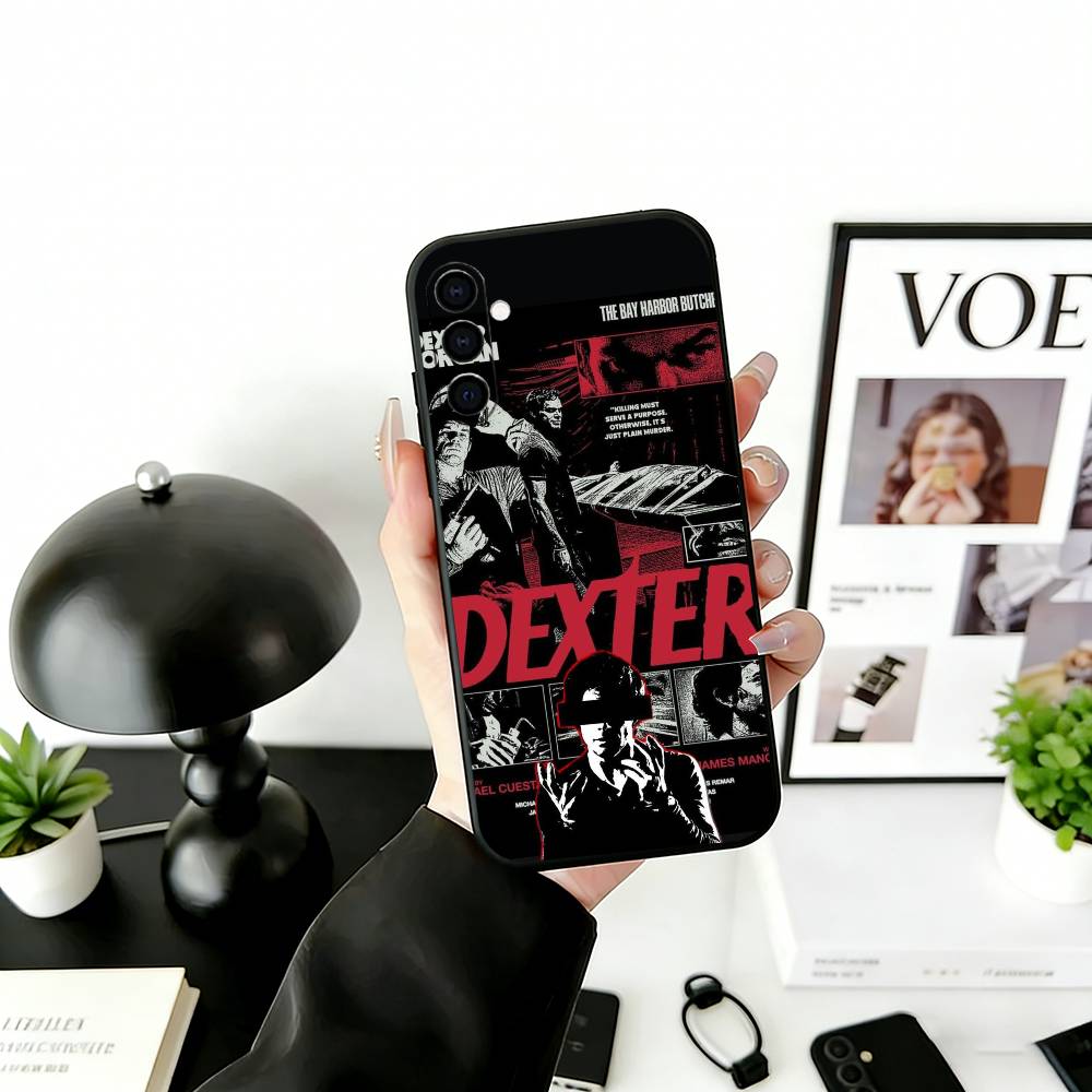Movie D-Dexter M-Morgan Phone Case Black Silicone Soft For Samsung Galaxy A73,A72,A71,A70,A53,A52,A51