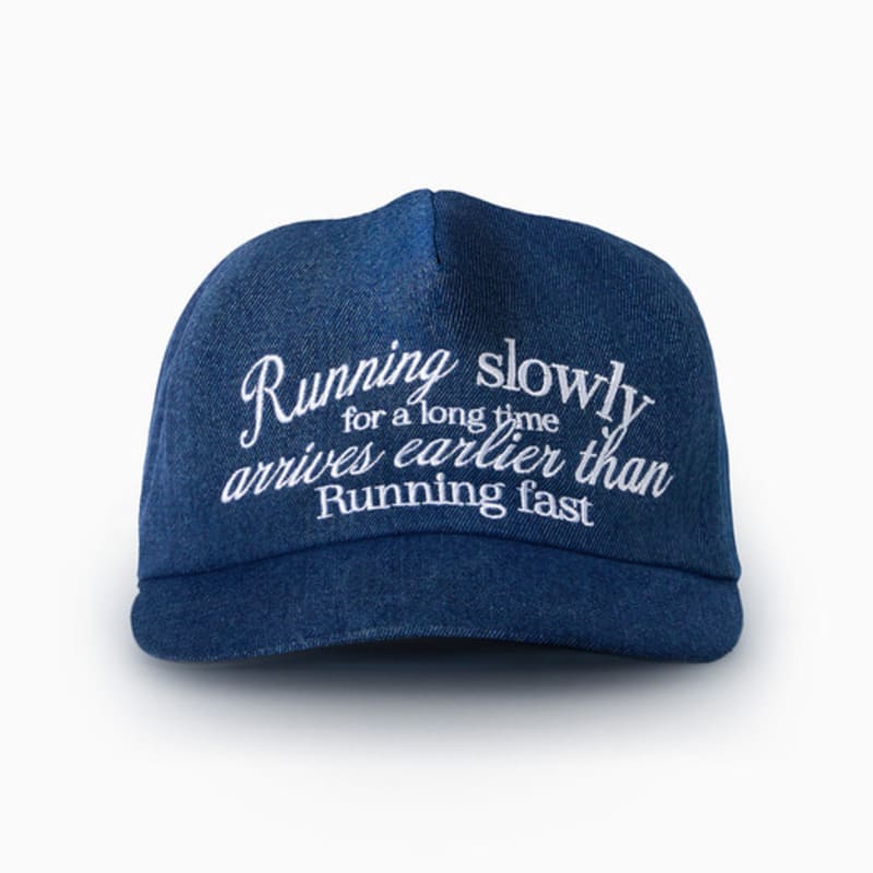

MENASOO RUNNING SLOWLY COTTON CAP_DENIM DENIM_F