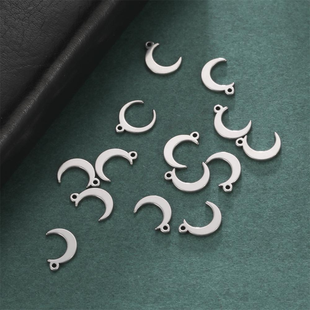 5pcs Tiny Crosses Stars Hearts Charms For Jewelry Make Stainless Steel DIY Bracelet Earring Necklace Pendant Accessory
