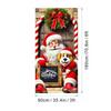 Door Hanging Christmas Door Banner Background Holiday Props Door Curtain Atmosphere Arrangement Old Man Snowman Door Banner