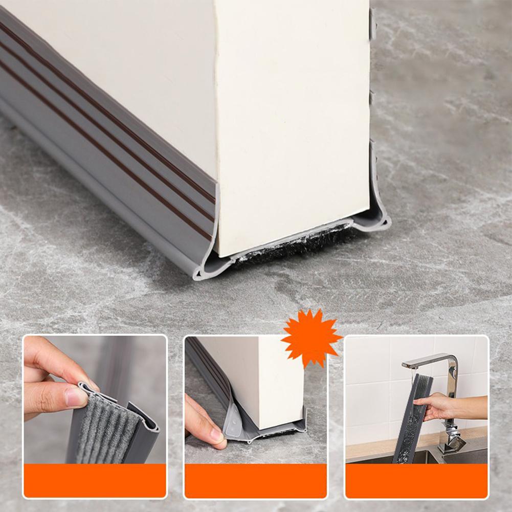 Door Bottom Protector Draft Excluder Office Use PVC Material Soundproofing Thermal Insulation Weather Stripping