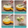 Stainless Silicone Ice Cream Spoon Portable Aluminum Alloy Anti-Feeze Ice Maker