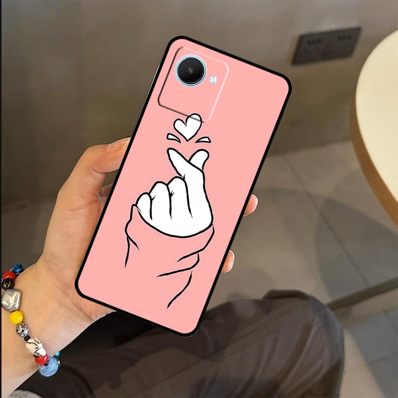 Love On The Finger Kpop Case For Realme 15 14 11 12 13 Pro Plus GT7 Pro GT6 C55 C51 C53 C35 C33 C61 C65 C67 C71 C75