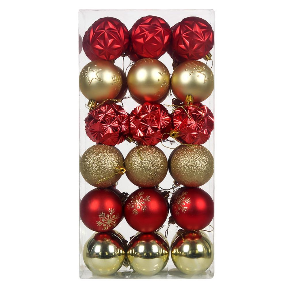 36PCS Hanging Design Xmas Tree Ornaments Tree Decor Set Christmas Pendent Ornaments For Home Decor