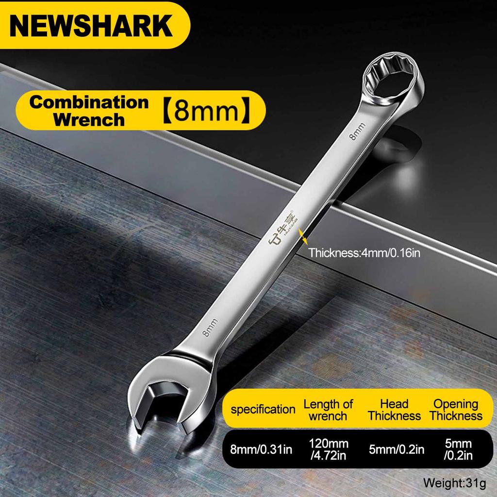 6-14mm Wrench Ratchet Wrench Torque Universal Wrench Automotive Maintenance Tools Fixed Spanners Ratchet Wrench Hand Tool