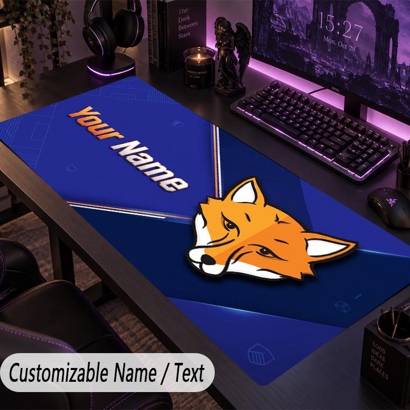 Large Mouse PadLeicester City Custom Name Text Personalized Desk Mat Non Slip Gaming Pad