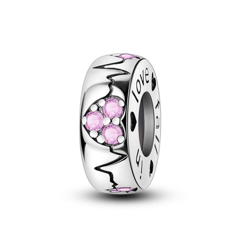100% 925 Silver Rainbow Zircon Colorful Butterfly Dragon Shaped Silicone Stopper Charms Beads Fit DIY Bracelets Jewelry