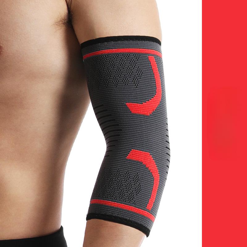 1 ks elastická posilovna sportovní ochranná podložka na loket, absorbující pot, sportovní basketbalová ruka, ortéza na loket