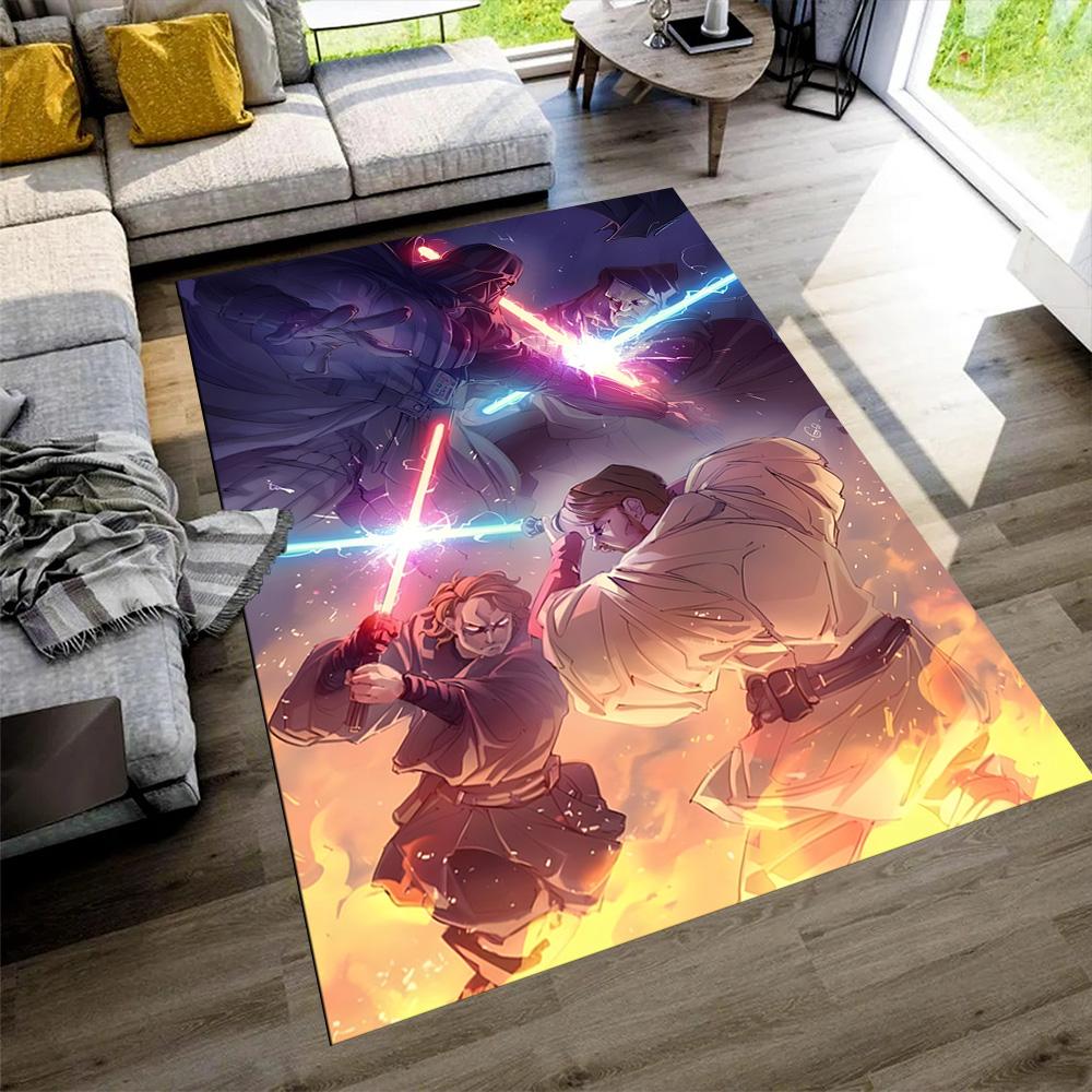 Star Wars Floor Mat Suitable for Foyer Study Room Kitchen Dining Room Antislip Carpet Anime Office Decor Best for Christmas