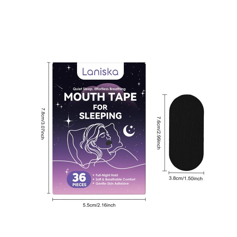 36Pcs Anti Snoring Mouth Tape Better Sleeping Mouth Breath Strips Medical Grade Nose Breathing Stickers For Home Travel