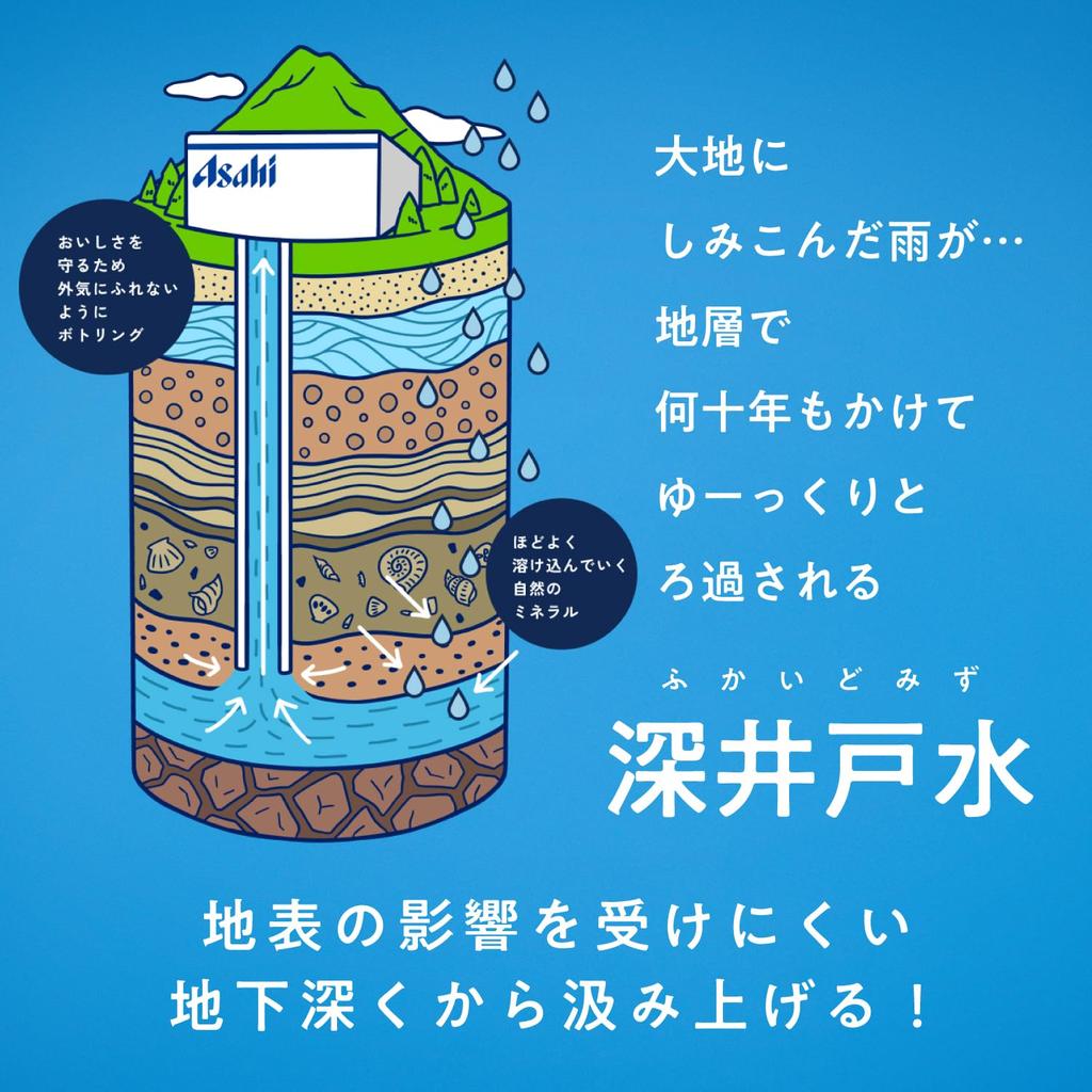 Asahi Beverages Delicious Water Fuji 600ml X 24 Bottles Mt.
