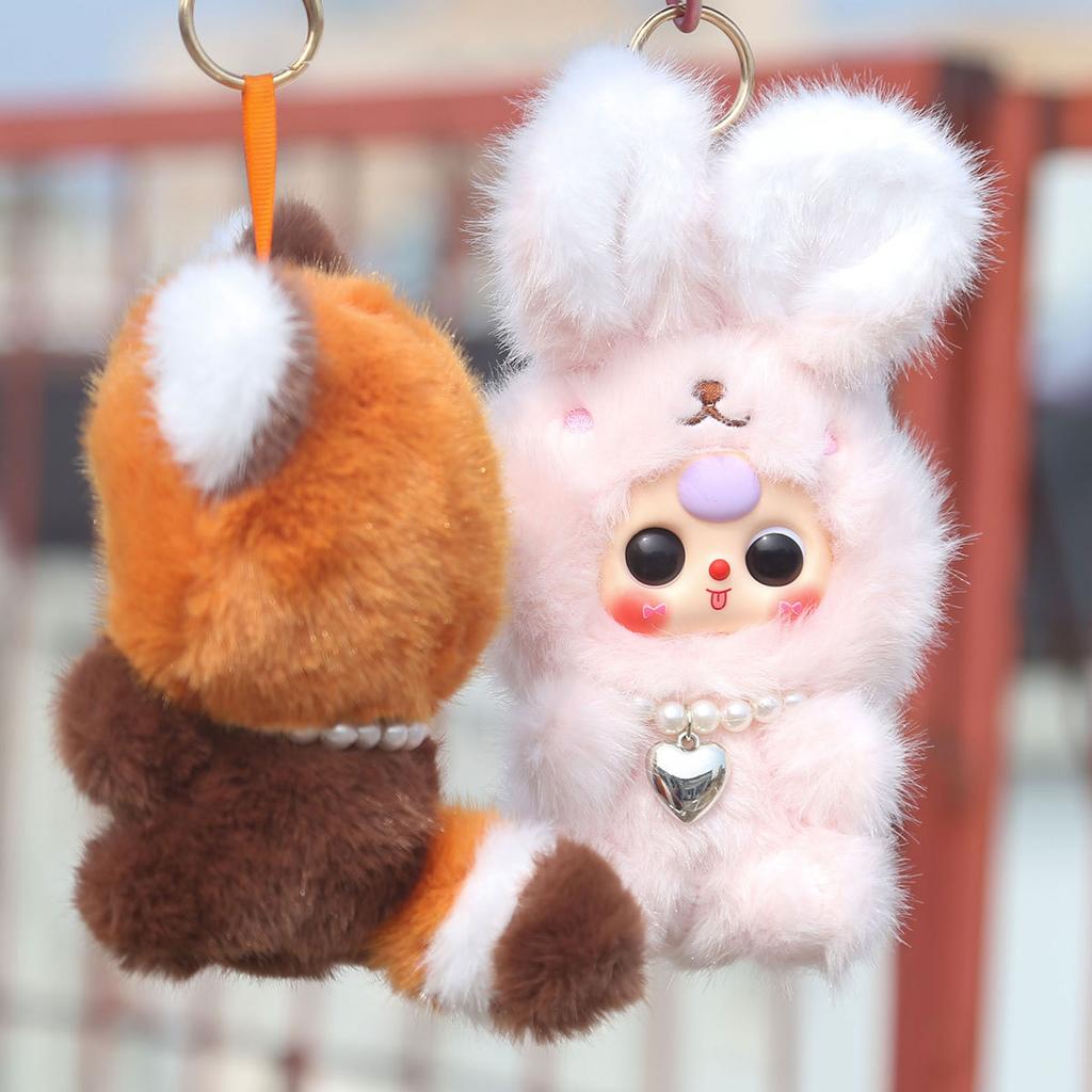 Baby Three-year-old Turned Into Vinyl Doll Animal Plush Toy Doll Pendant Keychain Wholesale Birthday Gift Girl