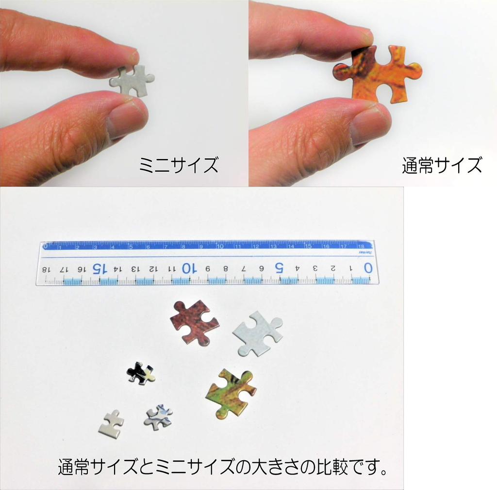 miniature jigsaw puzzle featuring the Views of Mount The Great Wave off finished size 38 x 26 cm 1000-piece Ukiyo-e Thirty-six Fuji, Kanagawa,