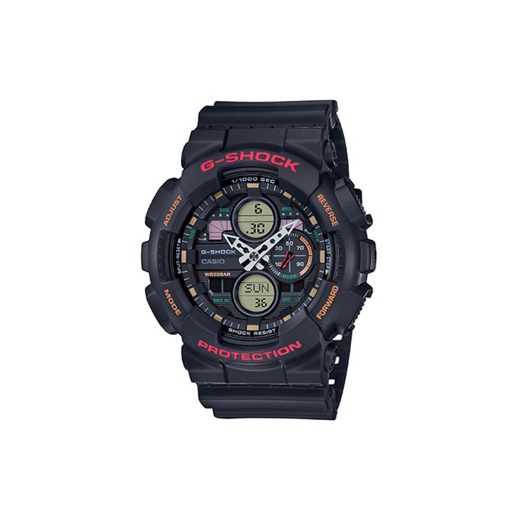 CASIO Men Liquid Crystal/Analog Dual Display Series Black Watch GA-140-1A4PR GA-140-1A4PR Black Dial