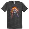 Spider Graphic T Shirt Colorful Flame Design Funny Animal Tee