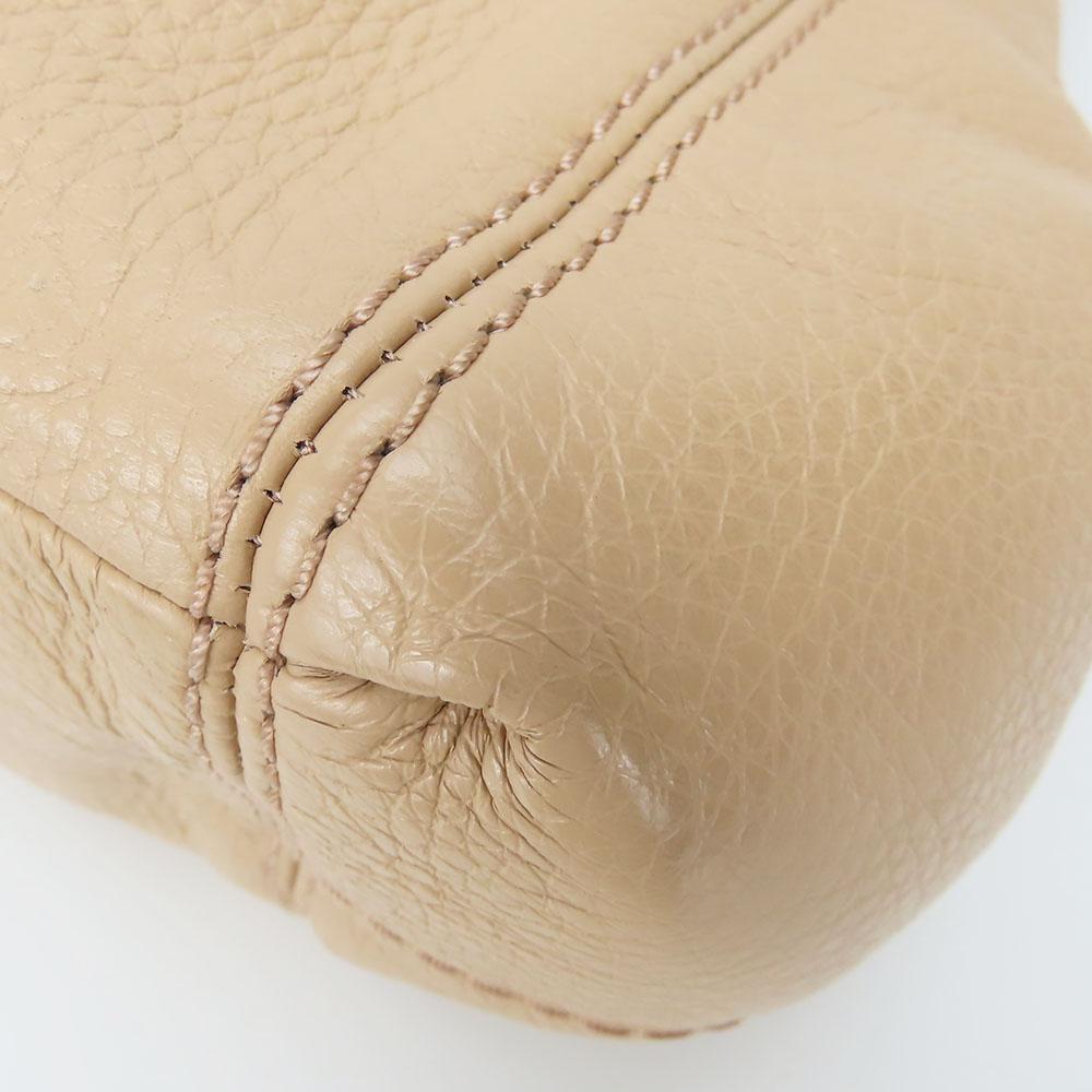 Used COACH Tote Bag F57545 leather pink beige Shoulder