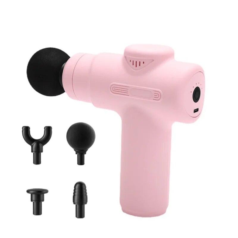 4 Head Massage Mini Massage Gun Massager Portable Smart Electric Massage Stick Multifunctional Home Fitness Equipment