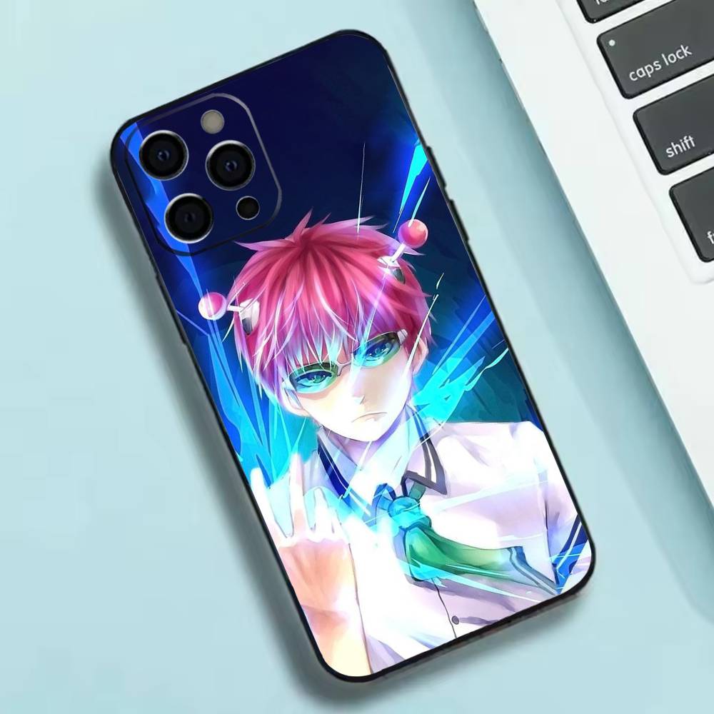 Anime S-Saiki Kusuo Phone Case Silicone Soft For IPhone 17 16 15 14 13 12 11 X XR Plus Pro Max Plus
