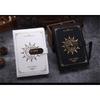 Black Pu Leather+Paper Notebook With Code Lock 215X145Mm Retro Diary Note Book