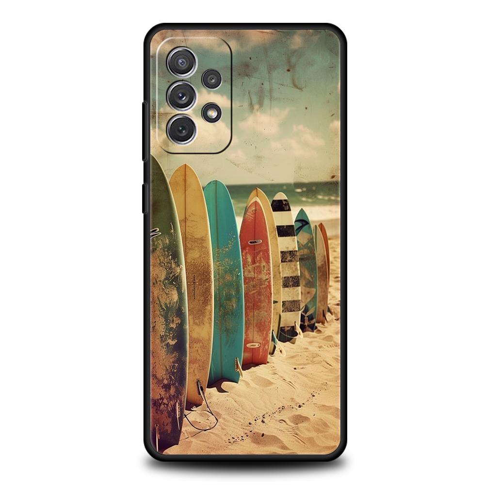 Summer Beach Phone Case for Samsung Galaxy A73 A55 A53 A51 A35 A33 A32 A25 A23 A22 A15 A13 A17 A07 5G Soft TPU Shell Fundas Bags