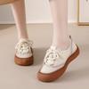 Fashion New autumn tied up flats woman genuine leather moccasins shoes for women luxury comfort flats oxfords shoes ladies casual loafer