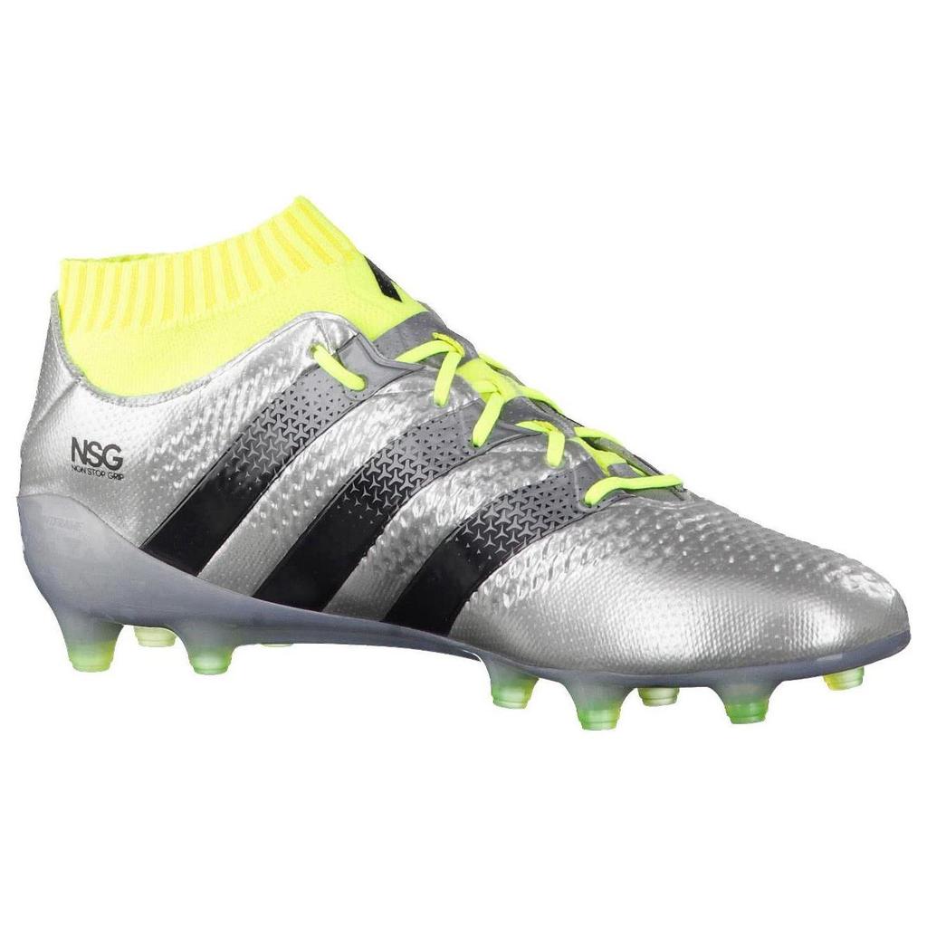 Adidas Ace 16.1 Primeknit Fg 'Silver Metallic Sonic Yellow' S76469