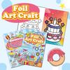Birthday Theme Coloring Book Painting Book Foil Art Craft Set Graffiti Picture Drawing Book for Creative Painting