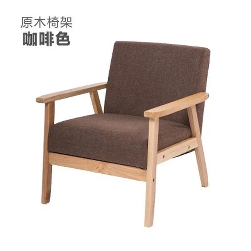 Children Sofa Girl Boy Sofa Chair Solid Wood Soft Fabric Seat Kindergarten Baby Learning Watching TV Leisure Single Sofa Chair