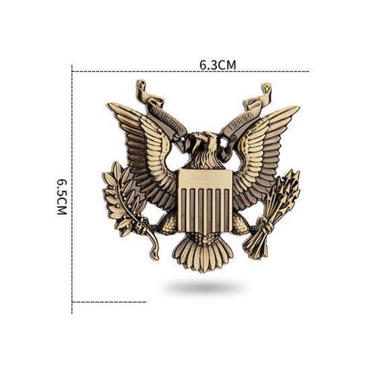 Aquila Presidente Stati Uniti Distintivo Auto Adesivi Creativi Logo Metallico Copertura Graffi Decorazione