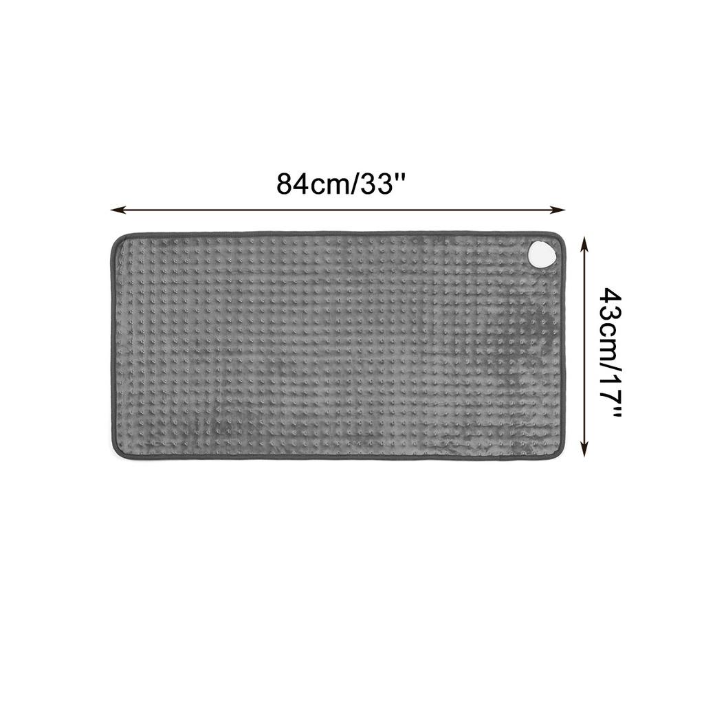 120W 10 Level Electric Heating Pad Timer for Shoulder Neck Back Spine Leg Pain Relief Wrap Temp Heater Pad 43x84cm