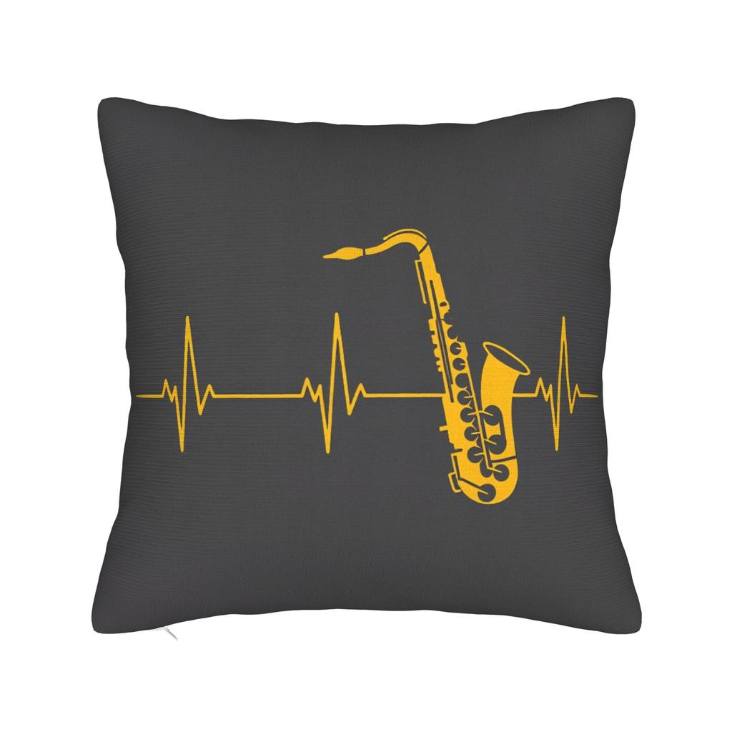 Pillow Case Happy Jazz Day Square For Jazz Lover Pillow Cover For Living Room Chair Funny Pillowcases