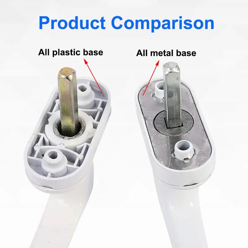 Durable Alloy Plastic Steel Window Handle White Door Window Locks Sliding Window Anti Slip Handle Home Accessories